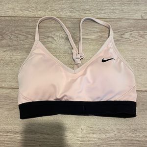 light pink nike sports bra